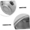 DEARMAMY Double Layer Stainless Steel Shaving Soap Bowl Travel Essential for Men Stylish and Durable Holder for Shaving Brushes and Soaps Compact Design for Bathrooms view 3