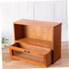 Healeved Organize Your Space Wooden Storage Box Perfume Makeup Jewelry Desktop Storage Decorative Cabinet Living Bedroom view 3