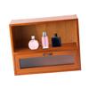 Healeved Organize Your Space Wooden Storage Box Perfume Makeup Jewelry Desktop Storage Decorative Cabinet Living Bedroom view 4