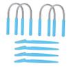 Beaupretty 8pcs Facial Hair Removal and Eyebrow Trimmer Set Precision Eyebrow Razors with Safety Covers for Women Painless Facial Hair Removal Tool view 1