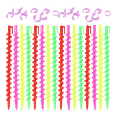 Beavorty 52pcs Spiral Perm Rods for Long Hair Cold Wave Hair Rollers for Women Curling Rods