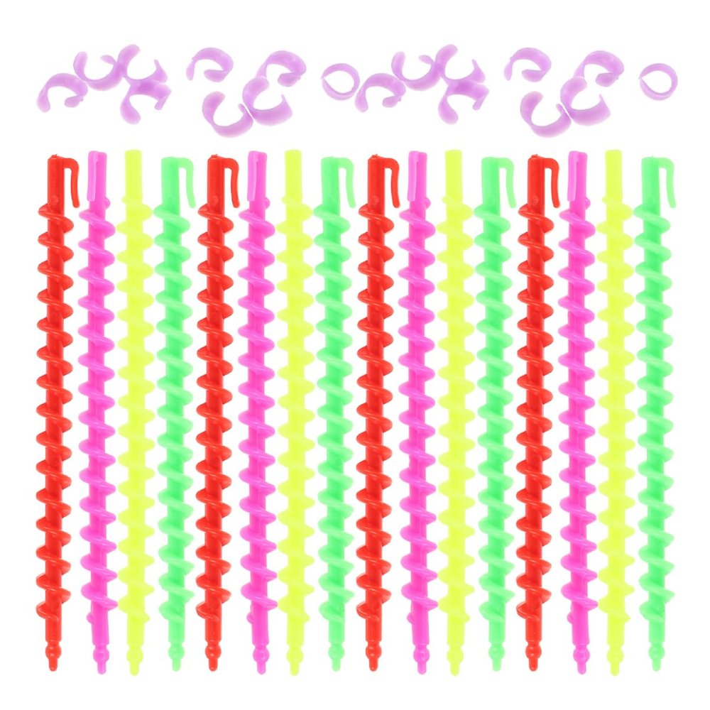 Beavorty 52pcs Spiral Perm Rods for Long Hair Cold Wave Hair Rollers for Women Curling Rods