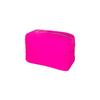 Blue Bird Nylon Makeup Bags for Women Girls Travel Toiletry Pouch Cosmetic Bag Makeup Organizer (Neon Pink, Large) view 1