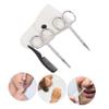 Healvian 12pcs Beard Scissors Set Stainless Scissors for Beard Nose Hair and Eyebrow Grooming Includes Small Comb and White Leather Case view 3