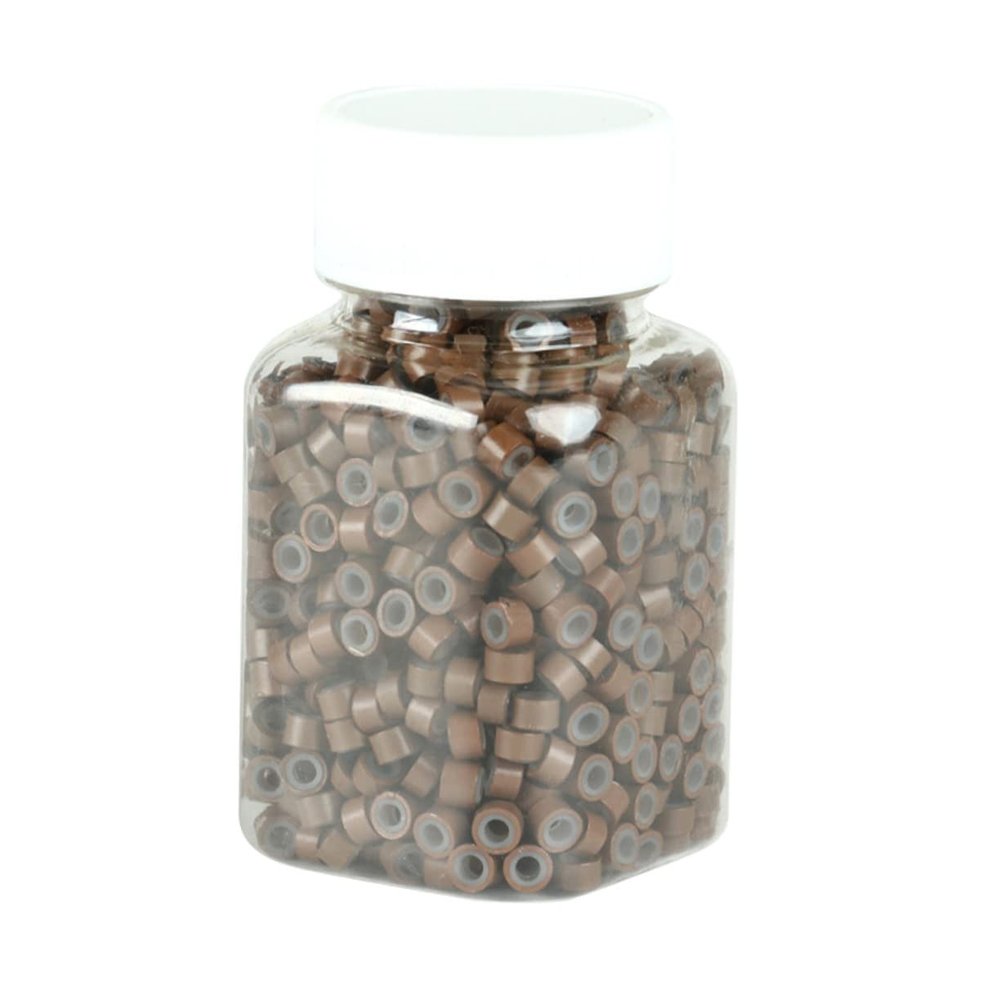 BESTYASH 500pcs Silicone Hair Extension Rings Braiding Beads Fashionable Rings for Men Women Locs