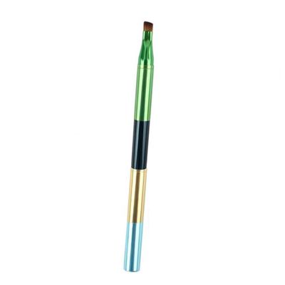 CALLARON Nylon Material Makeup Brushes Detachable Lip Eyeshadow Eyebrow Brush Portable Metal Handle
