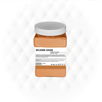 Belgium Cacao Jelly Mask - Professional Grade Peel Off Hydro Glo Face Mask for Hydration, Soothing Skin & Radiant Glow - Suitable for All Skin Types, Vajafacial Jelly Mask | 12 Applications (30 fl oz)