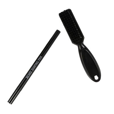 OATIPHO 1set Dual- Beard Pencil Filler and Brush for Precise Beard Shaping Deep Easy to Use for Men Grooming and Filling