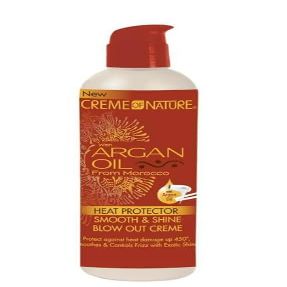 Argan Heat Protector Smooth's Shine Blow Out Creme, 8.45 Ounce