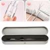 2PCS Lash Extension Tweezers Set - Precision Stainless Steel Eyelash Extension Tweezers with Gold & Peacock Tips for Salon & Personal Use view 2