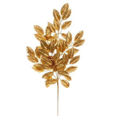 31 in. Gardenia Glitter Spray - Gold - Pack of 2