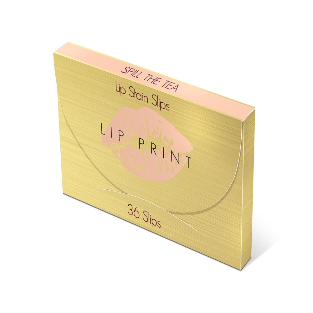 Be the Envy NV Lip Print | Spill The Tea | Natural Rosey Brown | Long-Lasting, Buildable Matte Finish | Food-Grade Edible Ink | Vegan, Gluten-Free, Cruelty-Free | 36 Tissue Sheets