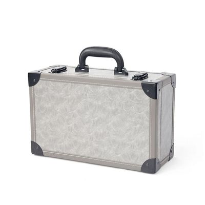 CGTENBS Travel Makeup Artist Beauty Nail Suitcase Organizer with Cosmetics Organizer Makeup Case(Gray)