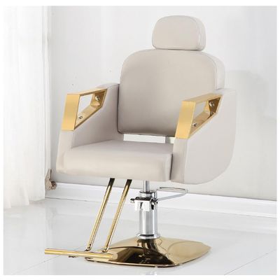 Adjustable Barber Chair,Barber Chair Reclining Salon Chair for Salons and Modern Styling Chair Adjustable Barber Chair for Professional Haircuts,White,A