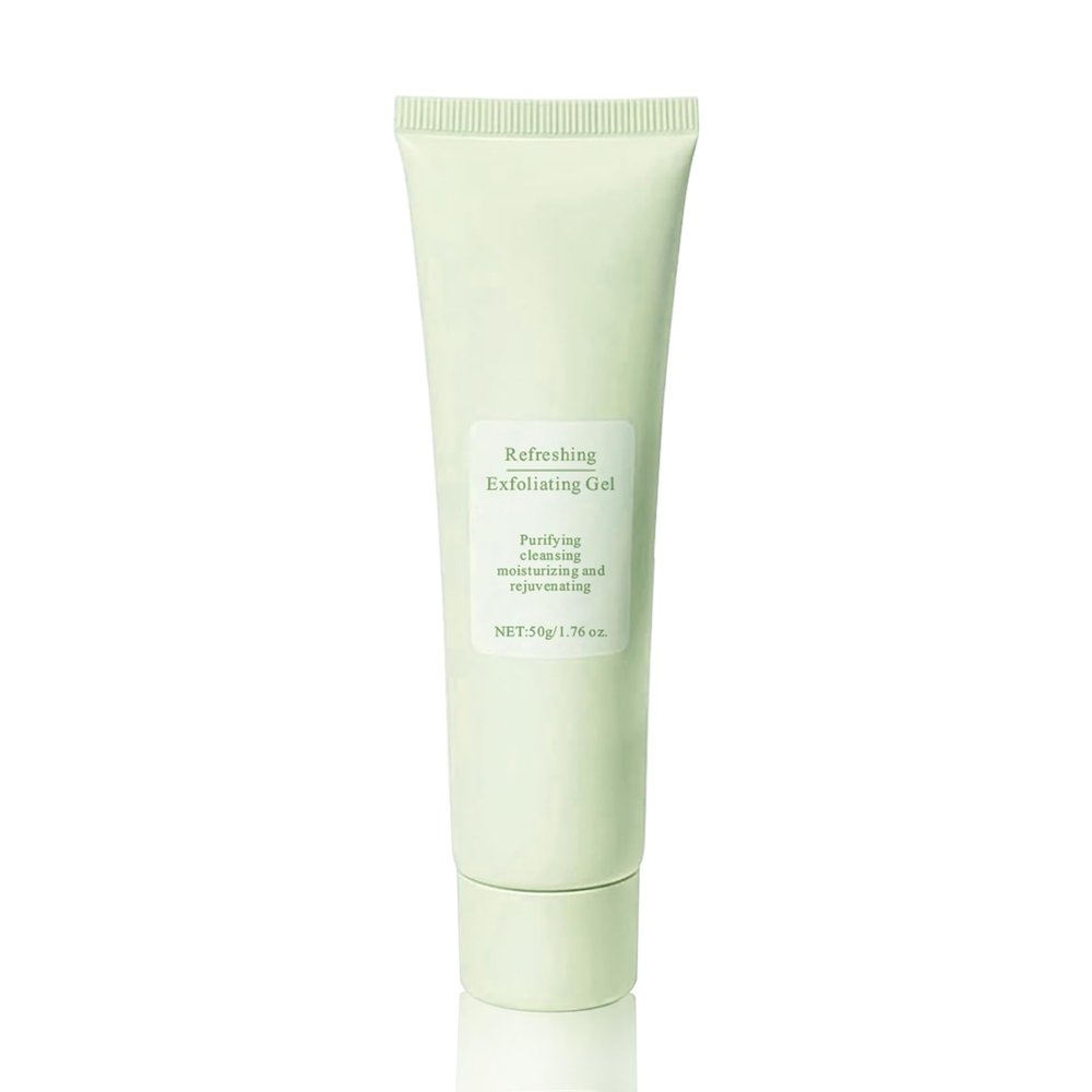 Purifying Exfoliating Gel - Green Tea Gentle Exfoliate Deep Cleansing, Exfoliating Gel for Face Moisturizing, Facial Scrub for All Skin Types, Cleans Dirt & Oils Skin Care (Green, 1Pcs)