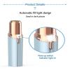 Facial Hair Removal for Women - Painless Facial Hair Remover Painless Womens Face Razor Electric Painless Hair Removal Device with 2 Replacement Heads (Blue) view 4