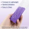 RAQEHO 20 Small Pumice Stone for Feet - 3.6 X 1.8 X 0.47 Inch Purple Foot Pumice Stone Foot Filer Pedicura Scrubber for Callus Removal Foot Care Spa Productos for Dark Elbows Hard Skin Exfoliating view 3