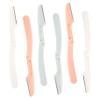 Healvian Portable Foldable Eyebrow Trimmer Knife Set 6pcs Women's Facial Razor Kit Compact Grooming Tool for Eyebrow Shaping and Hair Removal Random Color view 1