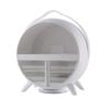 360 Rotating Makeup Organizer, Multi-Layer Cosmetic Storage Box, Waterproof Skincare & Jewelry Display Case, Portable Storage for Bathroom, Bedroom - White view 1