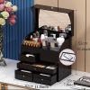 4-Layer Desktop Makeup Organizer with Drawers, Acrylic Cosmetic Storage Box for Skin Care & Beauty, Large Capacity Dressing Table Organizer view 2
