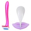 FRCOLOR 5sets Women Hair Shaving Tool Precision Trimmer Stencil for Bikini Area and Easy to Use Hair Removal Shaver for Beginners and view 2