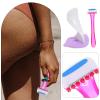 FRCOLOR 5sets Women Hair Shaving Tool Precision Trimmer Stencil for Bikini Area and Easy to Use Hair Removal Shaver for Beginners and view 3