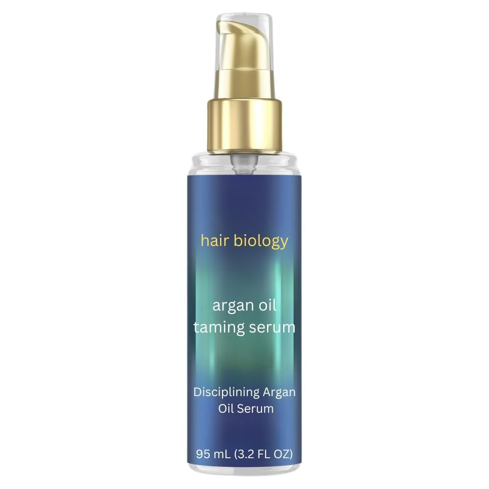 Biology Argan Oil Hair Serum with Biotin, For Dull Frizzy Dry Hair, 3.2 fl oz