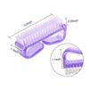 CALLARON 4pcs Plastic Handle Grip Horn Brush Nail Cleaning Tool Double-sided Nail Fingernail Brush Cleaner for Men Women view 2