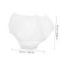 POPETPOP 50pcs Disposable Travel Underwear for Women Comfortable Mesh Briefs Lightweight Elastic Waist Design for Spa Sauna and Postpartum Use Easy to Carry White view 2