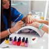 GALPADA Acrylic Makeup Mixing Palette Handheld Four-compartment Mixing Tool for Nail Art and Manicure Lightweight and Portable Easy to Clean for Applications view 4