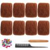 Afro Kinkys Bulk Human Hair for Dreadlock Extensions,Repair Locs, Twists and Braids, 8 Packs 240 Gram100% Human Hair Afro Kinky Bulk Can be Dyed and Bleached (Ginger, 8inch) view 1