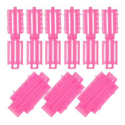 Mikinona Jumbo Perm Rods Set 12 Large Plastic Hair Curlers for Women Flexible Curling Sticks for Short to Medium Hair for Home Hairstyling and Salon Use