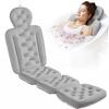 Full Body Bath Pillow for Bathtub, Thick Bathtub Cushion with Laundry Bag, Luxury Tub Pillow for Bath for Headrest Neck and Back Support Gray 60" x 16" view 1