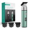 VOYOR Body Hair Trimmer for Men,Electric Razor,Versatile Groin & Body Trimmer,Waterproof and Cordless Shaver,Manscaper for Men,USB-C Charging Groomer,Ceramic Blade Razor Male Grooming HT310 (Green) view 1