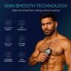 VOYOR Body Hair Trimmer for Men,Electric Razor,Versatile Groin & Body Trimmer,Waterproof and Cordless Shaver,Manscaper for Men,USB-C Charging Groomer,Ceramic Blade Razor Male Grooming HT310 (Green) view 2