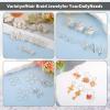 YUXIANLB Hair Jewelry Kit Metal Hair Cuff Rings Dreadlock Decorations Braiding Accessories for Extensions Twists Protective Styles 260 Pcs Adjustable Silver Rings for Weddings Cosplay DIY Jewelry view 2
