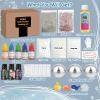 JUYRLE Bath Bomb Making Kit- 79Pcs DIY Bath Bomb Kit for Aldult, Kids, Make Your Own Shower Bombs, Spa Craft Kits with Bath Bomb Press, Molds, Bath & Bathing Making Supplies Gifts for Mom Women view 3