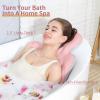 Bath Cushion, Full Body Bathtub Pillow with 160 Suction Cups, Bath Mat for Head and Neck Support, with Laundry Bag (Light Pink, 56.2" x 16.2") view 2