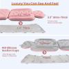 Bath Cushion, Full Body Bathtub Pillow with 160 Suction Cups, Bath Mat for Head and Neck Support, with Laundry Bag (Light Pink, 56.2" x 16.2") view 4