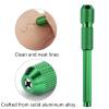 2 Pcs Empty Tattoo Markers Tattoo Pen Shells for Stencil Pen Outline Supply,Safe for Skin, Precision Design (Green Purple) view 3