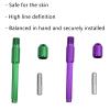 2 Pcs Empty Tattoo Markers Tattoo Pen Shells for Stencil Pen Outline Supply,Safe for Skin, Precision Design (Green Purple) view 4