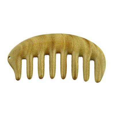Wooden Hair Combs Sandalwood Whole Wood Five Teeth Meridian Comb Massage Scalp for All Hair Types(2)