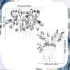 2 Pcs Hair Comb Bling Bridal Rhinestone Silver Side Comb Bling Crystal Hair Accessories For Women Elegant Silver Flower Bridal Headpieces Hair Combs For Bridesmaids And Girls view 2