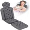 Bath Cushion, Full Body Bathtub Pillow with 160 Suction Cups, Bath Mat for Head and Neck Support, with Laundry Bag (Dark Gray, 51" x 16") view 1