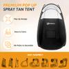 Sun Black Spray Tan Tent Pop Up Portable Professional Self Tanning Booth with Carry Bag Waterproof Floor and Extraction Fan Opening, Lightweight & Durable & Leak-Proof Easy Clean for Home & Salon view 4