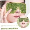 Ckuakiwu Jade Mask, Jade Eye Mask, Anti Wrinkle Roll-On Massaging Eye, Comfort & Smooth for Alleviate Puffiness, Face Relax, Eyes Relieve, Migraine, Meditation view 2