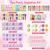 108 PCS Spa Party Supplies for Women, Spa Party Favors Include Facial Masks, Lip Mask, Lip Balm, Under Eye Patches, Foot Bath Bombs & Hand Cream, Christmas Gifts for Women Birthday Sleepover Party view 2