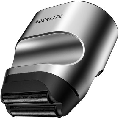 Aberlite Touch 2 Foil Head Shaver for Bald Men - Finishing Foil Shaver for Bald Head & Face, 0.05mm Ultra-Thin Foils for Razor-Smooth Results, Ergonomic Multi-Grip, Waterproof, USB-C Charging (Silver)