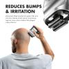 Aberlite Touch 2 Foil Head Shaver for Bald Men - Finishing Foil Shaver for Bald Head & Face, 0.05mm Ultra-Thin Foils for Razor-Smooth Results, Ergonomic Multi-Grip, Waterproof, USB-C Charging (Silver) view 3