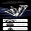 4 in 1 Electric Razor for Men Rechargeable Digital Display/Foil Shaving, Nose, Sideburns, Skin Clean view 3
